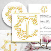 BEWERKBARE KLEUREN JC Monogram CJ Monogram Belly B Uitnodigingen Wikkel