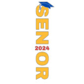 Senior 2024 Klasse van 2024 Afstuderen 2024 Ronde Sticker