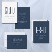 Minimalistische Afstuderen Klasse van het Adres va Etiket