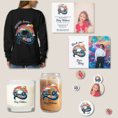 Afstuderen Klasse van 2025 Regenboog Retro Servett Servet