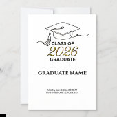 Custom 2026 Graduation Save the Date Magnet Magneet