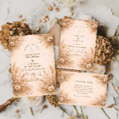 Classic Autumn Garden Wedding Kaart