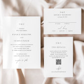 Klassieke zwarte en witte legante bruiloft