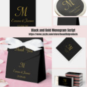 Elegant Gold Monogram Wedding Party Favor Blikjeskoeler