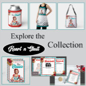 Klassiek Blauw Pinup_ Klassiek zijn Schort