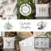 Mistletoe en Silver Bells Kerstmis Kaart