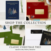 Classic Christmas Tree Ivory  Cadeaupapier