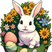 Klassieke paashaas illustratie. Fijne Pasen!