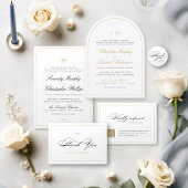 Roos Gold Classic Elegance minimalist Weddenschap Servet