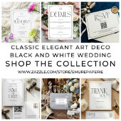 Moderne Typografie Zwart Wit Save The Date Briefkaart