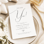 Script Typografie Ze Zei Ja Bruidsfeest Ronde Sticker