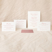 Klassieke Elegant Roos Gold Wedding Save The Date