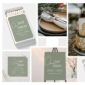 Minimalistische wijze een dag weg bruiloft dank u vierkante sticker