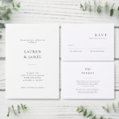 Klassieke formele trouwfoto Dank u kaart (Personaliseer de collectie van deze zelfstandige maker.)