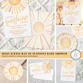 Hier komt het Baby shower Son Boho Sun Kaart