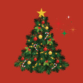 Klassiek prettig kerstfeest keramisch ornament