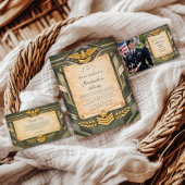 Classic Military Graduation Ceremony RSVP Kaartje