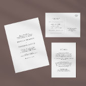 Klassieke minimalistische Song aanvraag RSVP-kaart RSVP Kaartje