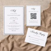 RSVP Response Kaart voor traditionele bruiloft (Personaliseer de collectie van deze zelfstandige maker.)