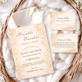 Classic Moonlight Baby Shower Kaart