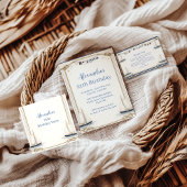 Classic Nautical Sailboat Birthday Bedankkaart