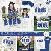 Afstuderen blauw Afstuderen Servet