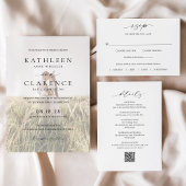 Klassieke Zwart-Wit QR Code Elegant Huwelijk