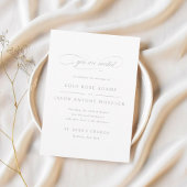 Klassieke Script Elegantie Huwelijksceremonie Handwaaier