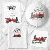 Esthetisch Vintage Trein Inpakpapier