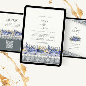 Vintage kant en parels bloemenpracht mok