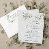 Klassieke Elegante Eucalyptus Bruiloft Save The Date (Personaliseer deze collectie van deze onafhankelijke maker. Test)