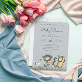 Waar de wilde dingen zijn Pattern Baby shower Kaart