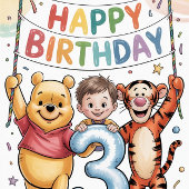 Winnie the Pooh | Happy Birthday Feesthoedjes
