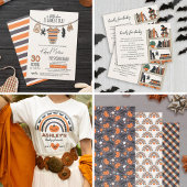 Onze kleine Boo Meisje Roze Halloween Baby shower Bedankkaart