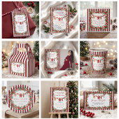 Waskleine Rode Kerst Babyshower Spandoek