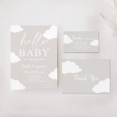 Clouds Minimalistisch Baby shower Bedankdoosjes
