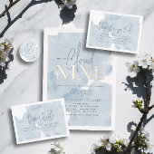 Blue Sky Baby shower Luier Raffle Ticket Informatiekaartje