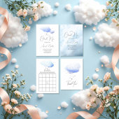 Cloud 9-Waterverf Uitnodigingen Wikkel