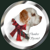 Clumber Spaniel Ornament met kerstcadeaus