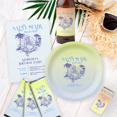 Kust Gele Zeemeermin Cowgirl Summer Party Bier Etiket