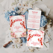 Coastal Catch Vintage Bachelorette Party Kaart