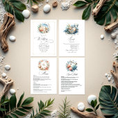 Gouden Palm Tree Coastal Chic Wedding Folie Uitnodiging