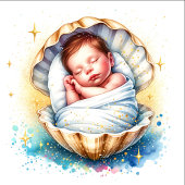 Kustthema Beachy Boy's Baby shower Inpakpapier Vel