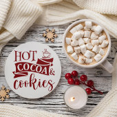 Warm Wwish Hot Chocolate-kerstcadeautag Cadeaulabel