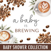 Koffie Baby shower - Etiket waterfles