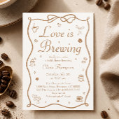 Bruiloftsshower 'Coffee' 'Would She Rather' spelka Kaart