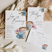 Liefde is in de lucht Bruiloftsborrel met Bloemen Kartonnen Onderzetters