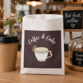Coffie & Cake Logo Stickers Bedankzakje