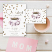 Koffie brouwen en een boog Baby shower Bedankdoosjes