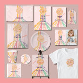 Groovy Retro Daisy Disco Verjaardag Kaart